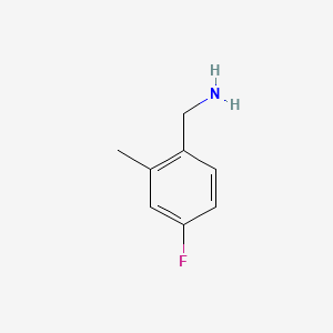 molecular formula C8H10FN B1306752 4-Fluoro-2-methylbenzylamine CAS No. 771574-00-6