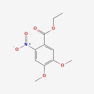 molecular formula C11H13NO6 B1306771 Ethyl 4,5-dimethoxy-2-nitrobenzoate CAS No. 100905-33-7