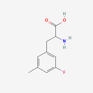 molecular formula C10H12FNO2 B1306772 3-Fluoro-5-methyl-dl-phenylalanine CAS No. 603106-28-1