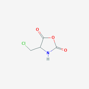 molecular formula C4H4ClNO3 B130678 4-(Chloromethyl)-2,5-oxazolidinedione CAS No. 3981-41-7