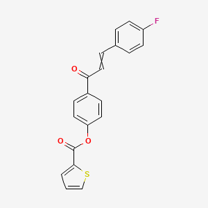 4-[3-(4-Fluorophenyl)acryloyl]phenyl 2-thiophenecarboxylate