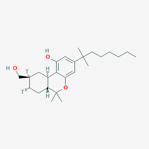 molecular formula C25H40O3 B130681 3-Dimethylheptyl-11-hydroxyhexahydrocannabinol CAS No. 140835-18-3