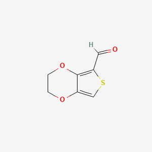 molecular formula C7H6O3S B1306817 2,3-Dihydrothieno[3,4-b][1,4]dioxine-5-carbaldehyde CAS No. 204905-77-1