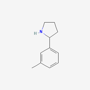 molecular formula C11H15N B1306825 2-(3-Methylphenyl)pyrrolidine CAS No. 72216-05-8