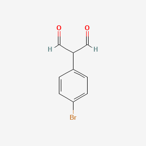 molecular formula C9H7BrO2 B1306851 2-(4-bromophenyl)propanedial CAS No. 709648-68-0