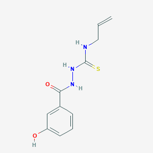 molecular formula C11H13N3O2S B1306856 N-烯丙基-2-(3-羟基苯甲酰)肼硫代甲酰胺 CAS No. 26036-14-6