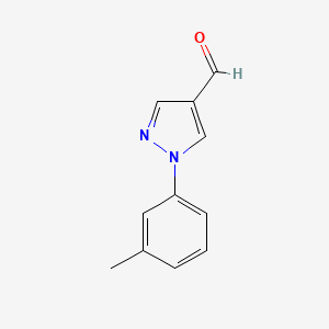 molecular formula C11H10N2O B1306862 1-(3-methylphenyl)-1H-pyrazole-4-carbaldehyde CAS No. 400876-64-4
