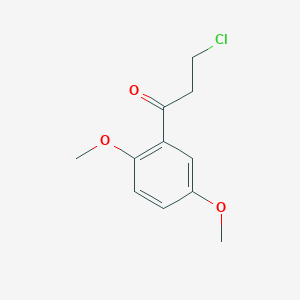 molecular formula C11H13ClO3 B1306867 3-氯-1-(2,5-二甲氧基苯基)丙酮 CAS No. 50786-60-2