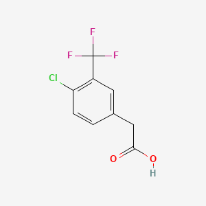 molecular formula C9H6ClF3O2 B1306869 4-Chloro-3-(trifluoromethyl)phenylacetic acid CAS No. 22902-86-9