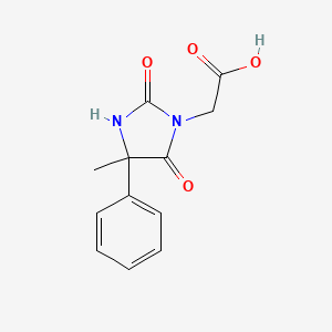 molecular formula C12H12N2O4 B1306876 (4-Methyl-2,5-dioxo-4-phenyl-imidazolidin-1-yl)-acetic acid CAS No. 726-88-5
