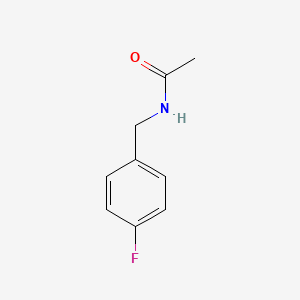 molecular formula C9H10FNO B1306881 N-((4-Fluorophenyl)methyl)ethanamide CAS No. 86010-68-6