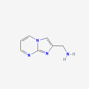 molecular formula C7H8N4 B1306885 Imidazo[1,2-a]pyrimidin-2-ylmethanamine CAS No. 843609-02-9