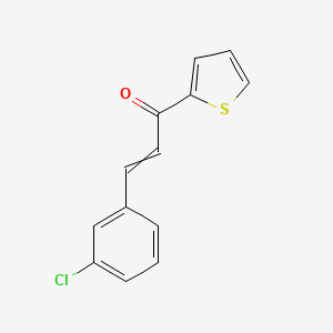 molecular formula C13H9ClOS B1306886 3-(3-Chlorophenyl)-1-thiophen-2-ylprop-2-en-1-one 