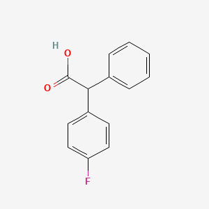 molecular formula C14H11FO2 B1306896 2-(4-Fluorophenyl)-2-phenylacetic acid CAS No. 723-69-3