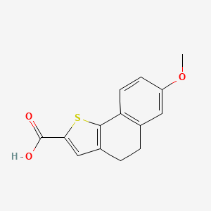molecular formula C14H12O3S B1306901 7-Methoxy-4,5-dihydronaphtho[1,2-b]thiophene-2-carboxylic acid CAS No. 78554-65-1