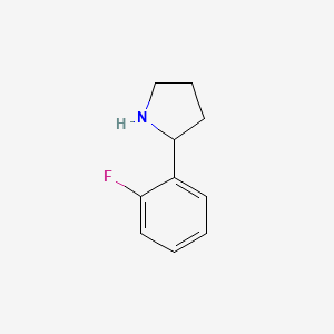 molecular formula C10H12FN B1306918 2-(2-Fluorophenyl)pyrrolidine CAS No. 72216-04-7