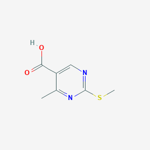 molecular formula C7H8N2O2S B1306920 4-Methyl-2-(methylthio)pyrimidine-5-carboxylic acid CAS No. 98276-75-6