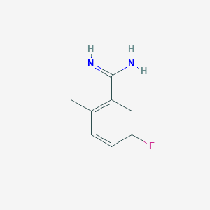 molecular formula C8H9FN2 B1306925 5-氟-2-甲基苯并咪酰胺 CAS No. 885956-82-1