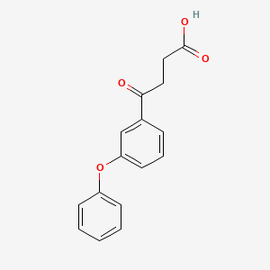 molecular formula C16H14O4 B1306935 4-氧代-4-(3-苯氧基苯基)丁酸 CAS No. 54364-84-0