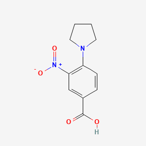 molecular formula C11H12N2O4 B1306942 3-Nitro-4-pyrrolidin-1-ylbenzoic acid CAS No. 40832-81-3