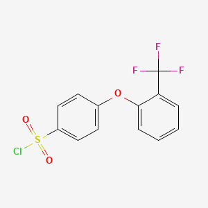 molecular formula C13H8ClF3O3S B1306954 4-[2-(三氟甲基)苯氧基]苯磺酰氯 CAS No. 885950-91-4