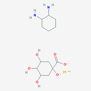 molecular formula C13H24N2O6Pt B130696 Quinato(chda)Pt CAS No. 142928-30-1