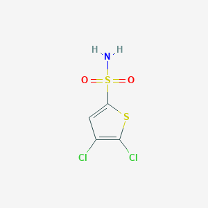 molecular formula C4H3Cl2NO2S2 B1306967 4,5-二氯噻吩-2-磺酰胺 CAS No. 256353-34-1