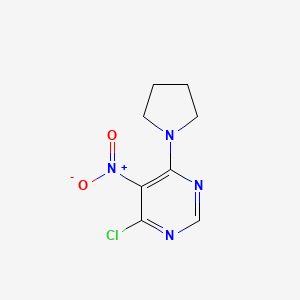 molecular formula C8H9ClN4O2 B1306979 4-Chloro-5-nitro-6-(pyrrolidin-1-yl)pyrimidine CAS No. 25710-26-3