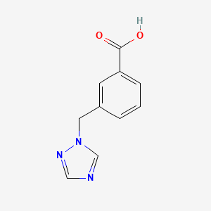 molecular formula C10H9N3O2 B1307010 3-(1H-1,2,4-triazol-1-ylmethyl)benzoic acid CAS No. 857284-23-2