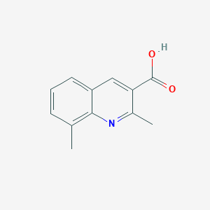 molecular formula C12H11NO2 B1307026 2,8-Dimethylquinoline-3-carboxylic acid CAS No. 387361-10-6