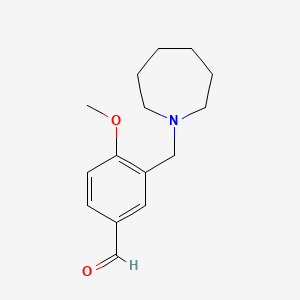 molecular formula C15H21NO2 B1307027 3-Azepan-1-ylmethyl-4-methoxy-benzaldehyde CAS No. 842972-97-8