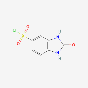 molecular formula C7H5ClN2O3S B1307030 2-Oxo-2,3-dihydro-1H-benzoimidazole-5-sulfonyl chloride CAS No. 53439-87-5