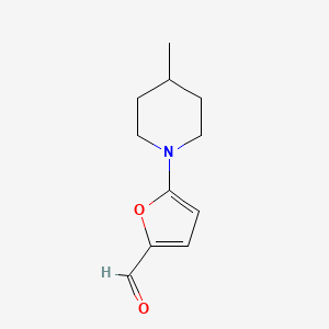 molecular formula C11H15NO2 B1307037 5-(4-Methylpiperidin-1-yl)furan-2-carbaldehyde CAS No. 842973-89-1