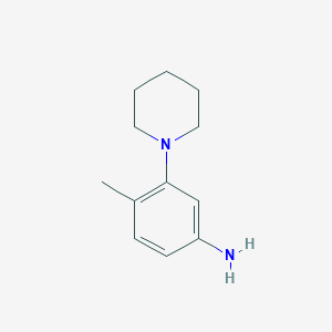 molecular formula C12H18N2 B1307069 4-Methyl-3-piperidin-1-yl-phenylamine CAS No. 882626-96-2