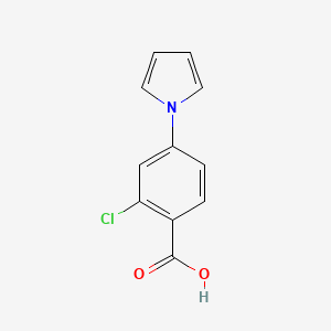molecular formula C11H8ClNO2 B1307070 2-氯-4-吡咯-1-基-苯甲酸 CAS No. 232275-65-9