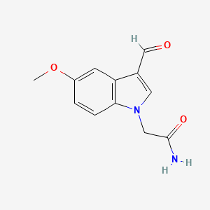 molecular formula C12H12N2O3 B1307075 2-(3-Formyl-5-methoxy-indol-1-yl)-acetamide CAS No. 876898-31-6