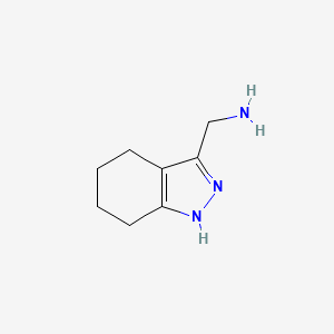 molecular formula C8H13N3 B1307079 4,5,6,7-tetrahydro-1H-indazol-3-ylmethanamine CAS No. 883547-15-7