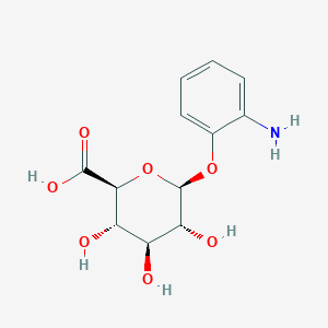 molecular formula C12H15NO7 B130708 邻氨基苯基 β-D-葡萄糖吡喃糖醛酸 CAS No. 15959-03-2
