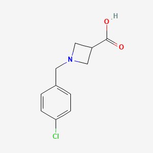 molecular formula C11H12ClNO2 B1307086 1-(4-Chloro-benzyl)-azetidine-3-carboxylic acid CAS No. 842977-20-2