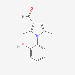 molecular formula C13H13NO2 B1307088 1-(2-Hydroxy-phenyl)-2,5-dimethyl-1H-pyrrole-3-carbaldehyde CAS No. 878424-18-1