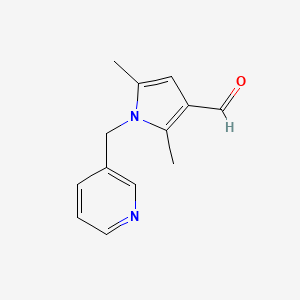 molecular formula C13H14N2O B1307089 2,5-Dimethyl-1-pyridin-3-ylmethyl-1H-pyrrole-3-carbaldehyde CAS No. 878424-30-7