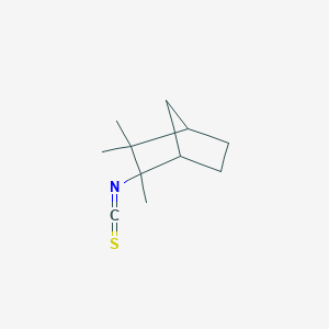 molecular formula C11H17NS B130709 2-Isothiocyanato-2,3,3-trimethylbicyclo[2.2.1]heptane CAS No. 86239-97-6