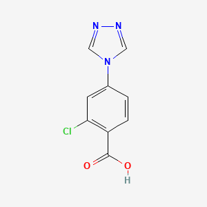 molecular formula C9H6ClN3O2 B1307091 2-chloro-4-(4H-1,2,4-triazol-4-yl)benzoic acid CAS No. 842977-29-1