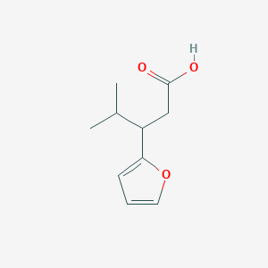 molecular formula C10H14O3 B1307092 3-Furan-2-yl-4-methyl-pentanoic acid CAS No. 842954-66-9