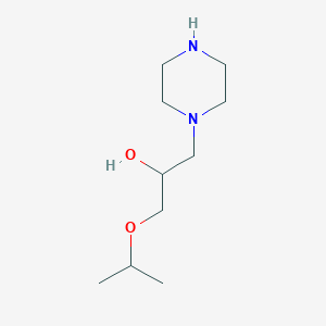 molecular formula C10H22N2O2 B1307100 1-Isopropoxy-3-piperazin-1-yl-propan-2-ol CAS No. 41717-77-5