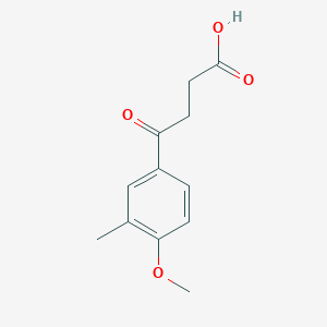 molecular formula C12H14O4 B1307102 4-(4-甲氧基-3-甲基苯基)-4-氧代丁酸 CAS No. 33446-14-9