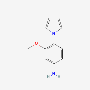 molecular formula C11H12N2O B1307104 3-Methoxy-4-pyrrol-1-yl-phenylamine CAS No. 137352-70-6
