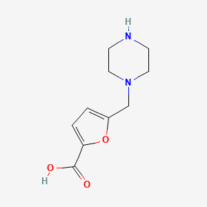 5-Piperazin-1-ylmethyl-furan-2-carboxylic acid