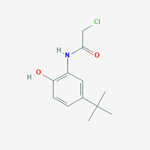 molecular formula C12H16ClNO2 B1307134 N-(5-tert-butyl-2-hydroxyphenyl)-2-chloroacetamide CAS No. 6529-93-7
