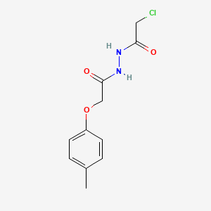 Chloro-acetic acid N'-(2-p-tolyloxy-acetyl)-hydrazide